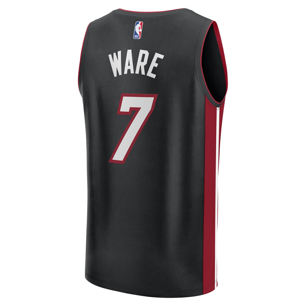 Kel'el Ware Miami Heat Fast Break Replica Player Jersey - Icon Edition - Black online