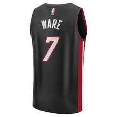 Kel'el Ware Miami Heat Youth Fast Break Replica Player Jersey - Icon Edition - Black shop