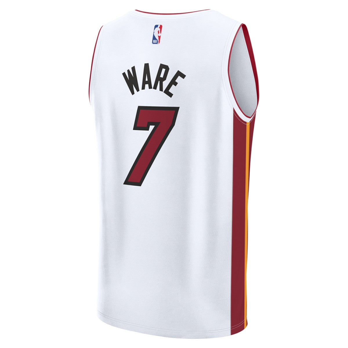 Kel'el Ware Miami Heat Youth Fast Break Replica Player Jersey - Association - White Edition for sale