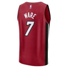 Kel'el Ware Miami Heat Youth Fast Break Player Jersey - Statement Edition - Red on sale