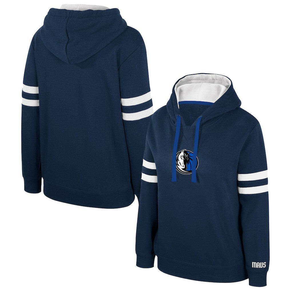 Dallas Mavericks Stadium Essentials Women's Road Game Pullover Hoodie sale - Navy on sale
