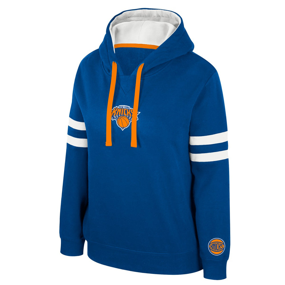 New York Knicks Stadium Essentials Women's Road Game Pullover Hoodie - Blue sale