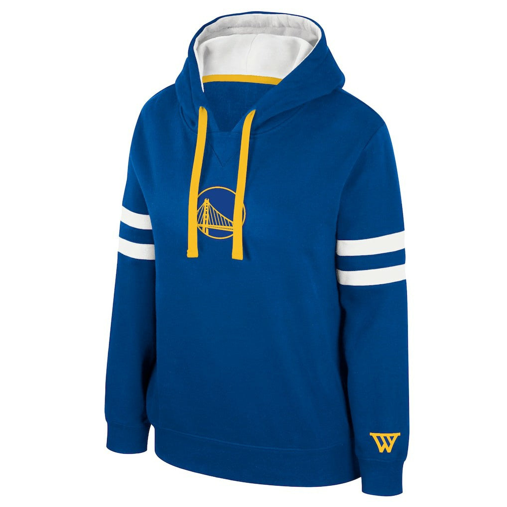 Golden State Warriors Stadium Essentials Women's Road Game Pullover Hoodie sale - Royal on sale