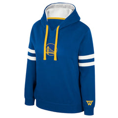 Golden State Warriors Stadium Essentials Women's Road Game Pullover Hoodie sale - Royal on sale