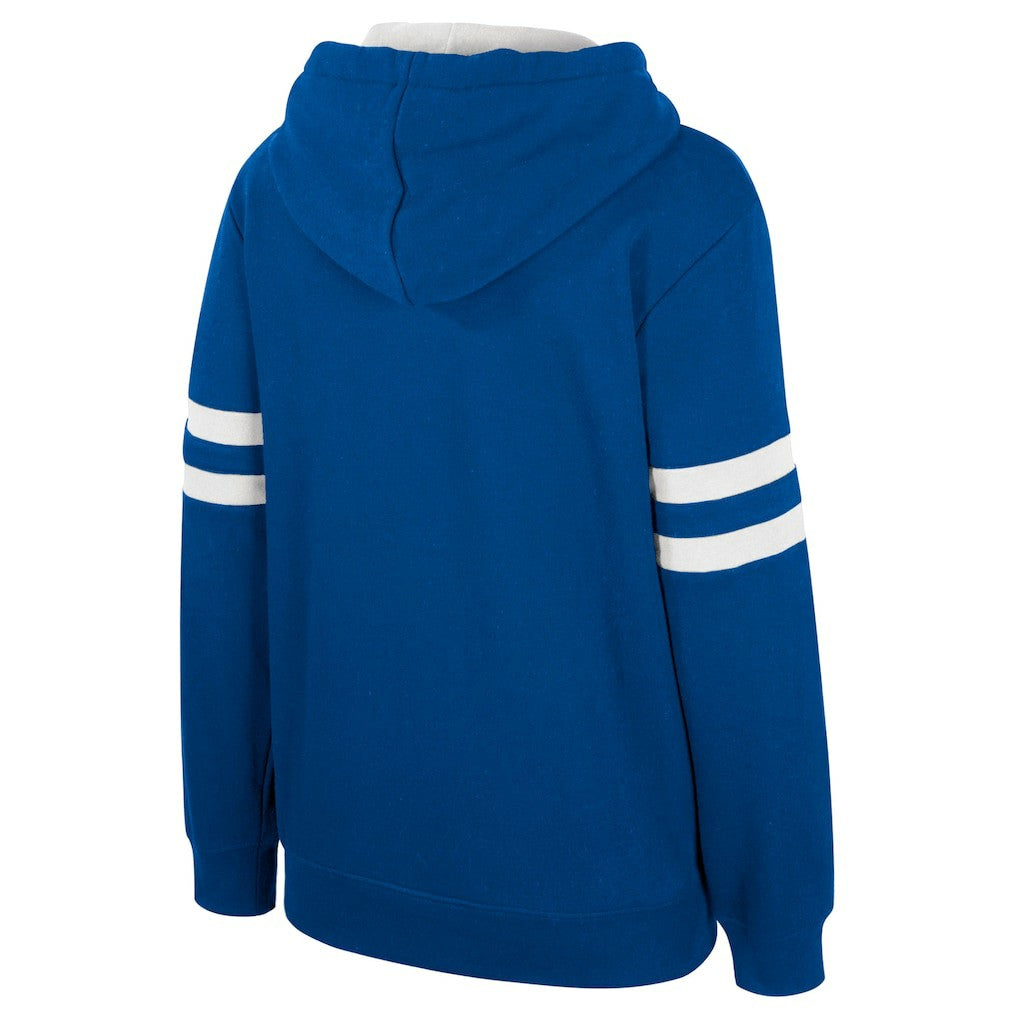 Golden State Warriors Stadium Essentials Women's Road Game Pullover Hoodie sale - Royal on sale