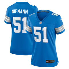 Ben Niemann Detroit Lions Women's Team Game Jersey - Blue cheap