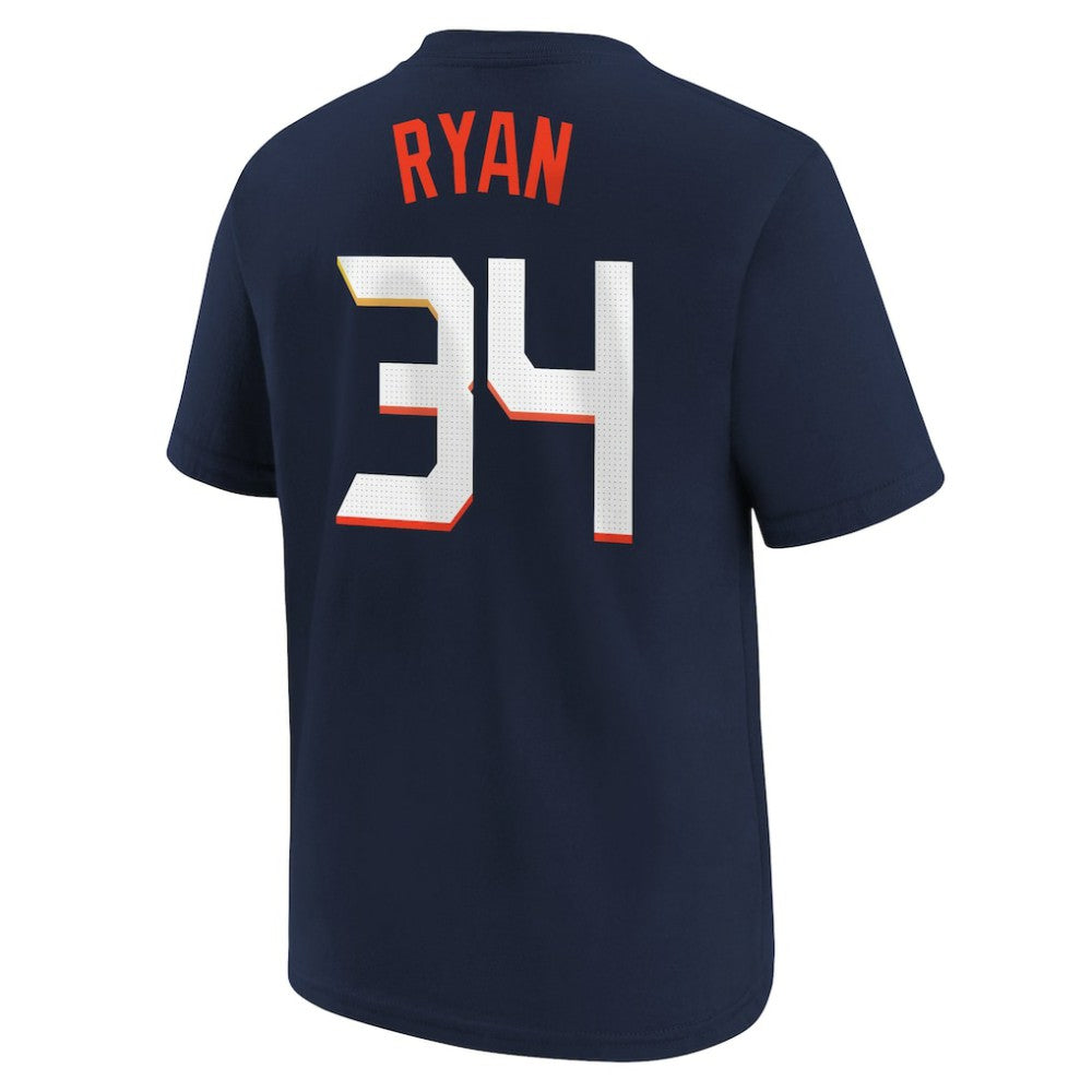 Nolan Ryan Houston Astros Youth Fuse City Connect Name & Number T-Shirt Navy