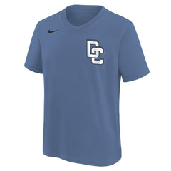 CJ Abrams Washington Nationals Youth Fuse City Connect Name & Number T-Shirt Blue
