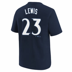 Royce Lewis Minnesota Twins Youth Fuse City Connect Name & Number T-Shirt Navy