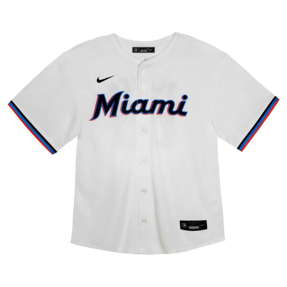 Miami Marlins Youth Home Game Jersey White