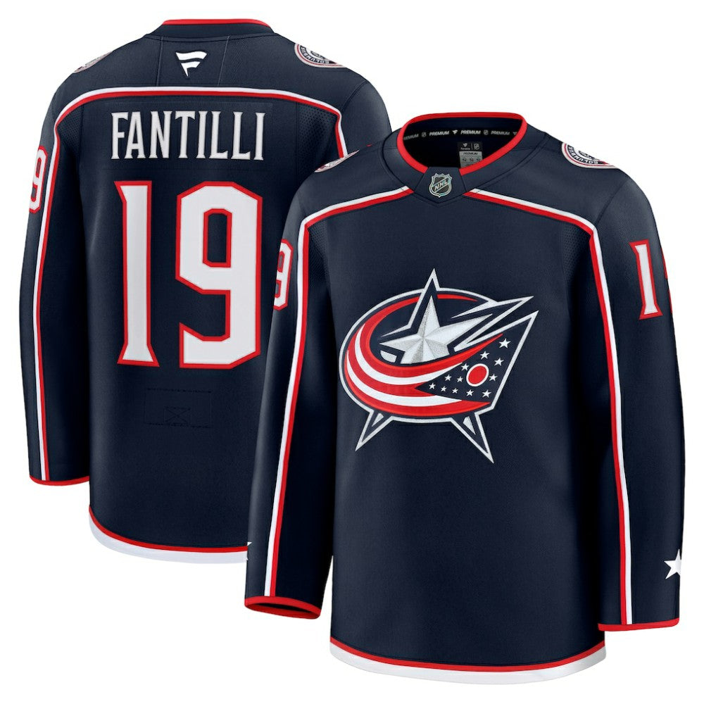 Adam Fantilli Columbus Blue Jackets Fanatics Home Premium Jersey - Navy Jerseys