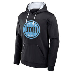 Utah Mammoth Fanatics Defender Fleece Pullover Hoodie - Black Hoodies