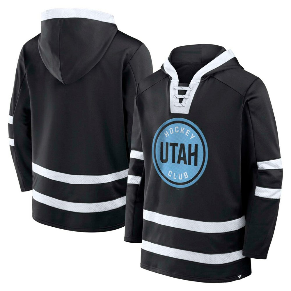 Utah Mammoth Fanatics Inside Line Pullover Hoodie - Black Hoodies