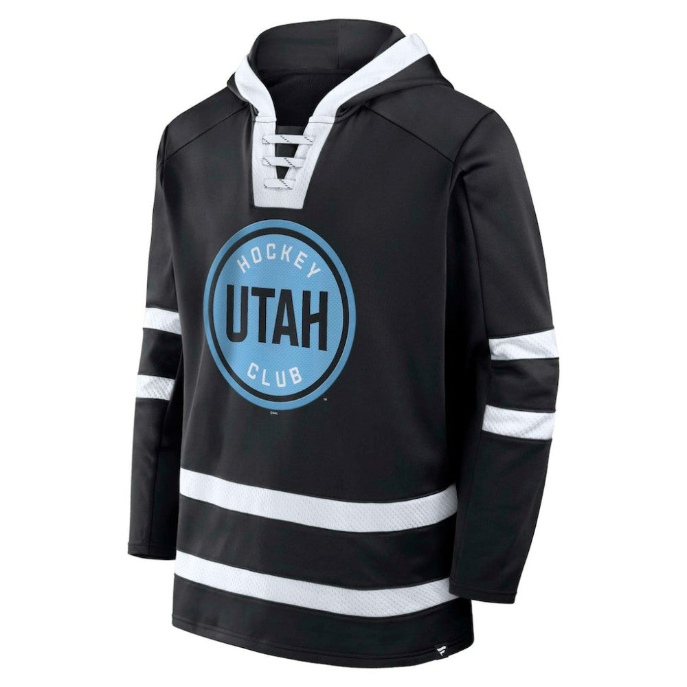 Utah Mammoth Fanatics Inside Line Pullover Hoodie - Black Hoodies