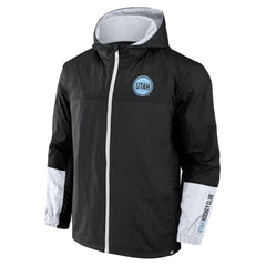 Utah Mammoth Fanatics Crash the Net Full-Zip Hoodie Jacket - Black Hoodies
