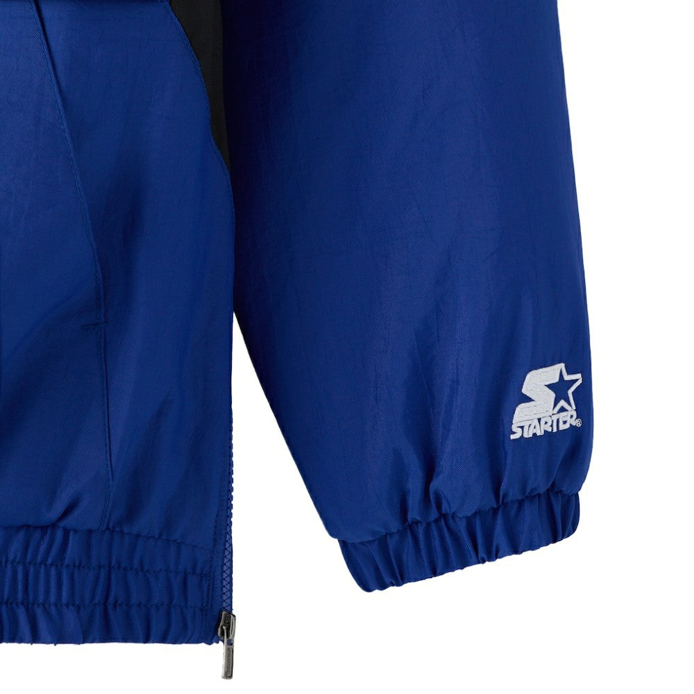 Toronto Maple Leafs OVO x Starter Half-Zip Hooded Jacket - Blue Jackets