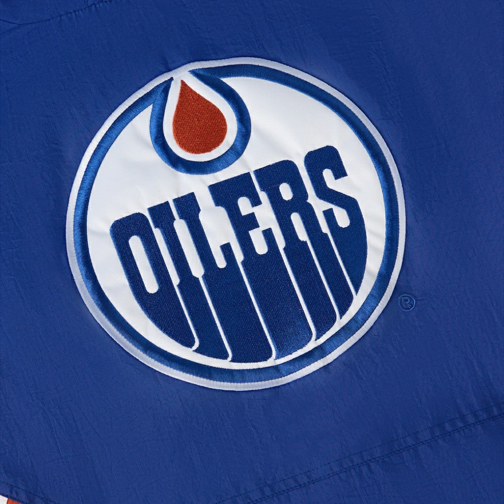 Edmonton Oilers OVO x Starter Half-Zip Hooded Jacket - Royal Jackets