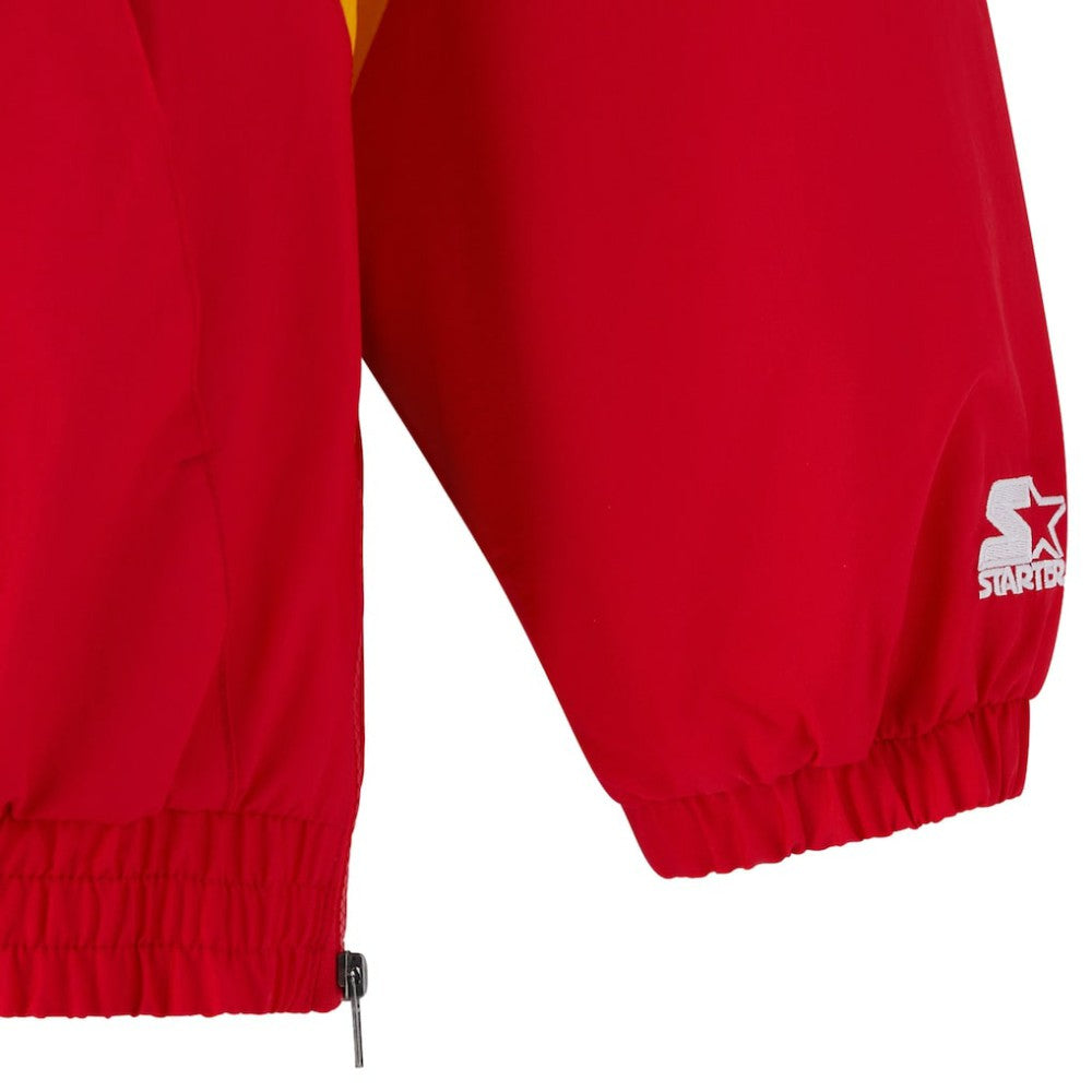 Calgary Flames OVO x Starter Half-Zip Hooded Jacket - Red Jackets