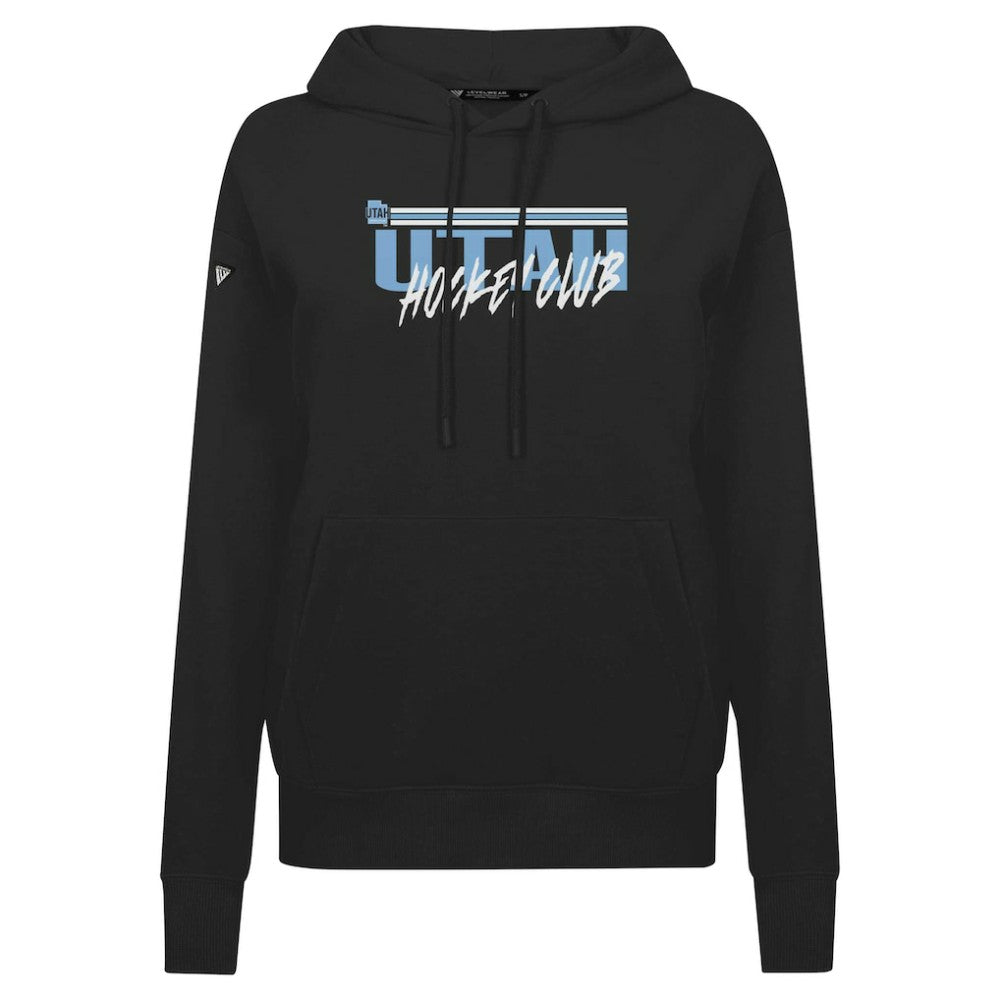 NHL Utah Levelwear Women's Adorn Etched Pullover Hoodie - Black Hoodies