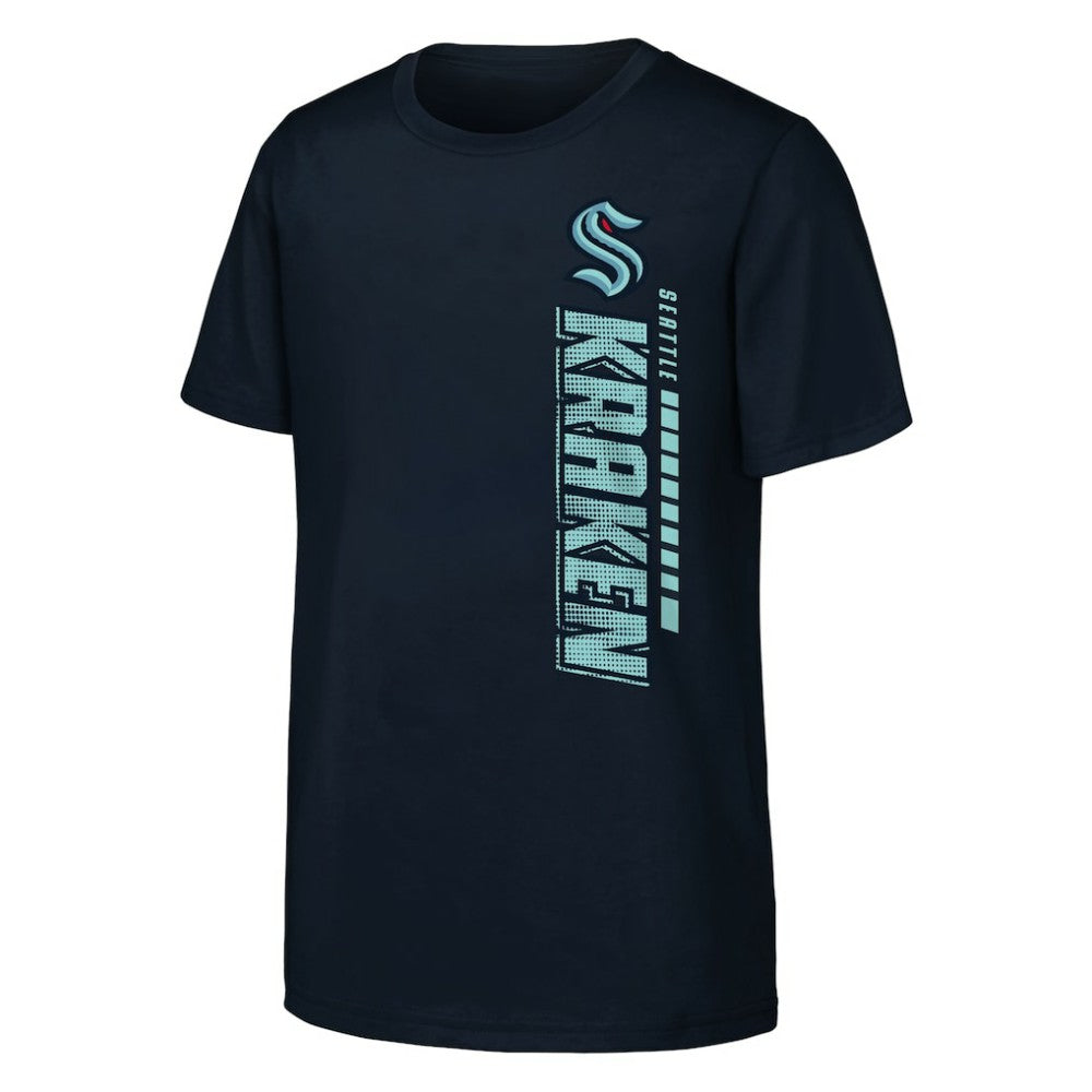 Seattle Kraken Youth Atmosphere T-Shirt - Navy T-shirts