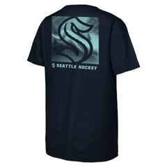 Seattle Kraken Youth Atmosphere T-Shirt - Navy T-shirts