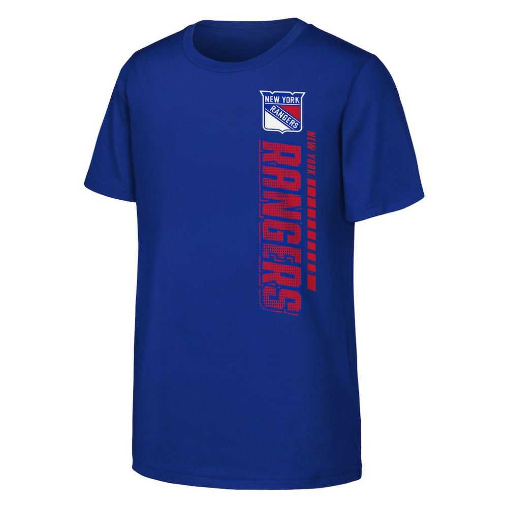 New York Rangers Youth Atmosphere T-Shirt - Blue T-shirts