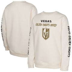 Vegas Golden Knights Youth Star Power Pullover Sweatshirt - Cream Sweatshirts
