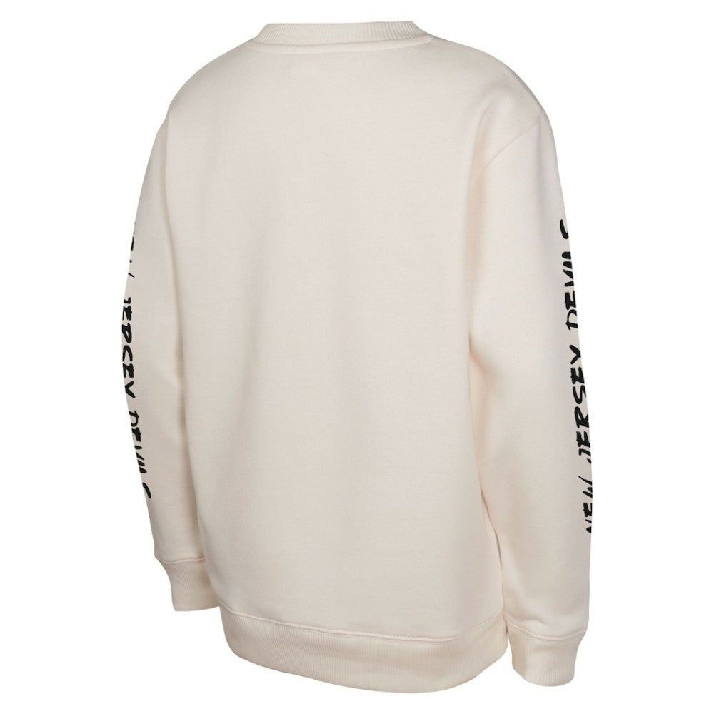 New Jersey Devils Youth Star Power Pullover Sweatshirt - Cream Sweatshirts