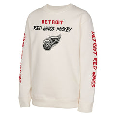Detroit Red Wings Youth Star Power Pullover Sweatshirt - Cream Sweatshirts