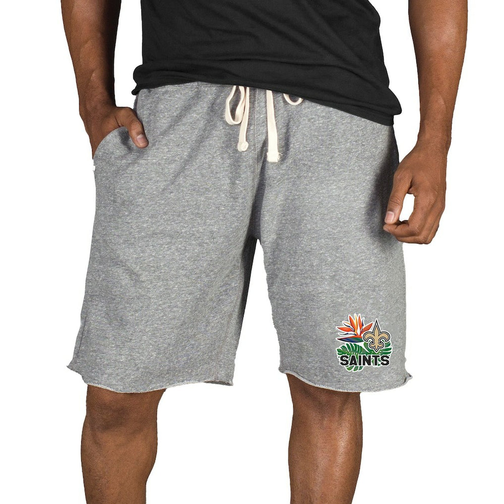 New Orleans Saints Concepts Sport Mainstream Tri-Blend Shorts - Gray cheap