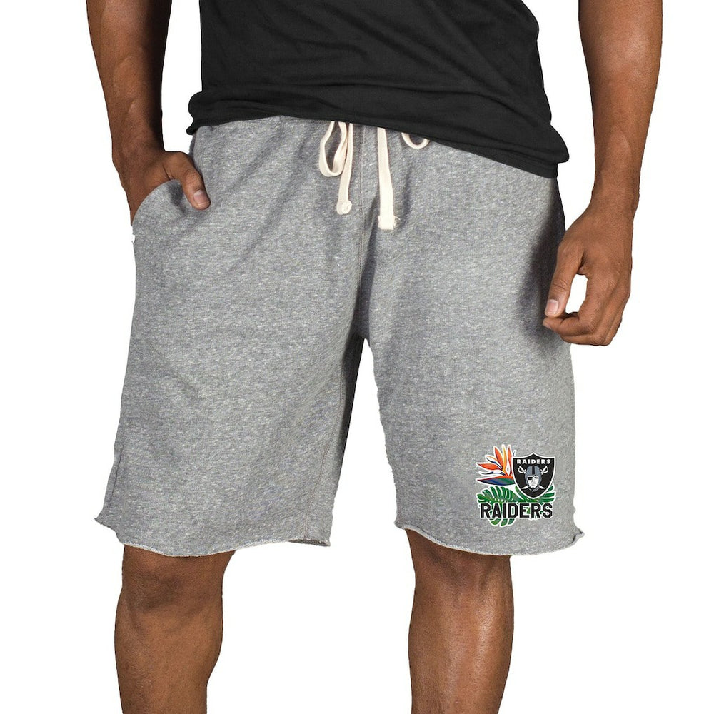 Las Vegas Raiders Concepts Sport Mainstream Tri-Blend Shorts - Gray discount