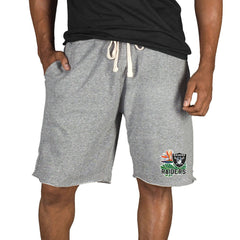 Las Vegas Raiders Concepts Sport Mainstream Tri-Blend Shorts - Gray discount