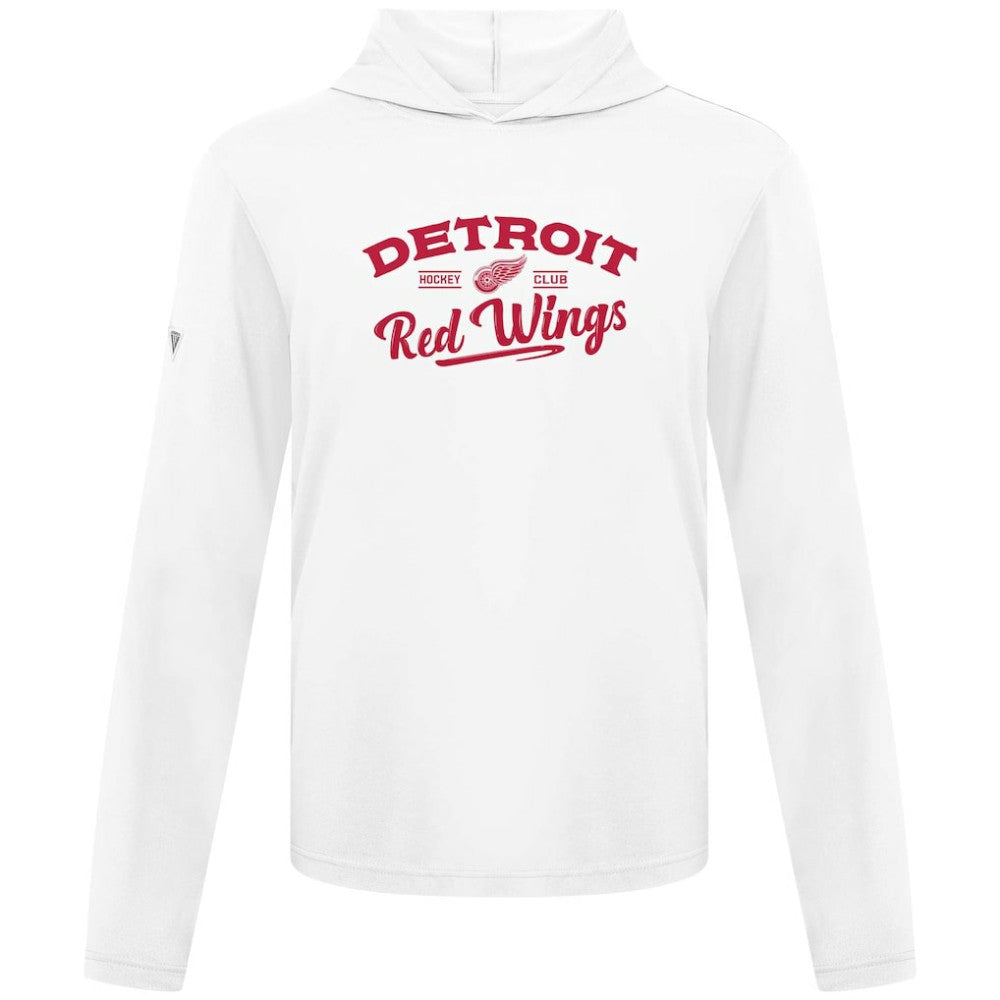 Detroit Red Wings Levelwear Anthem Ice Wall Pullover Hoodie - White Hoodies