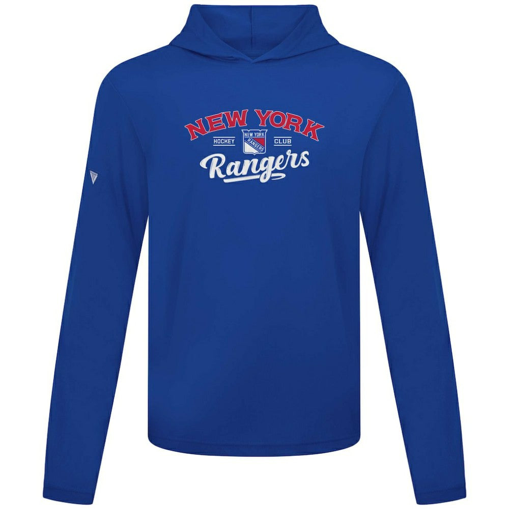 New York Rangers Levelwear Anthem Ice Wall Pullover Hoodie - Blue Hoodies