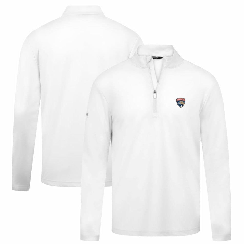 Florida Panthers Levelwear Heron Insignia Core Quarter-Zip Jacket - White Jackets