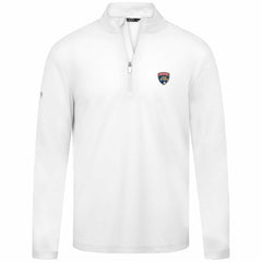 Florida Panthers Levelwear Heron Insignia Core Quarter-Zip Jacket - White Jackets