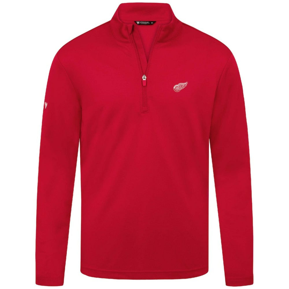 Detroit Red Wings Levelwear Heron Insignia Core Quarter-Zip Jacket - Red Jackets