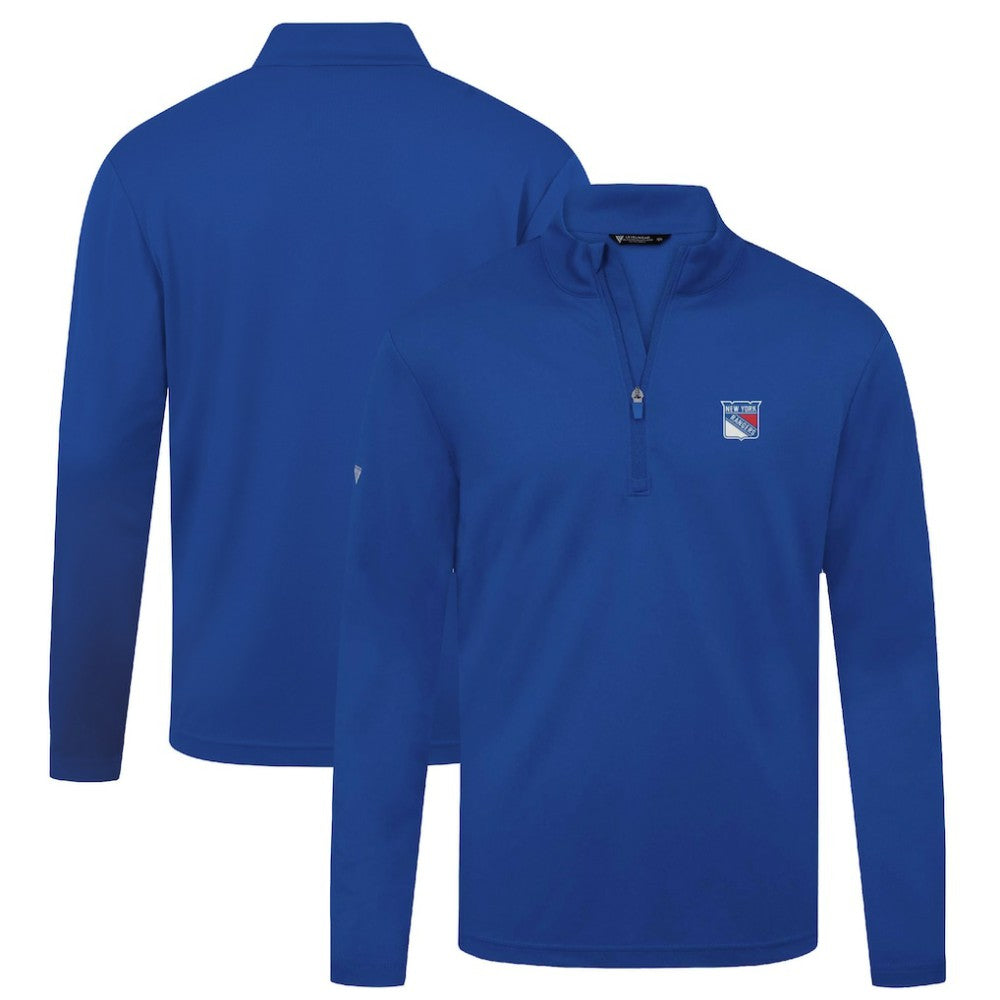 New York Rangers Levelwear Heron Insignia Core Quarter-Zip Jacket - Blue Jackets