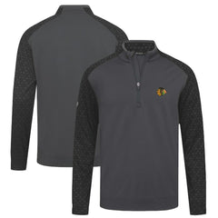 Chicago Blackhawks Levelwear Aztec Insignia Core Quarter-Zip Pullover Top - Charcoal Pullover