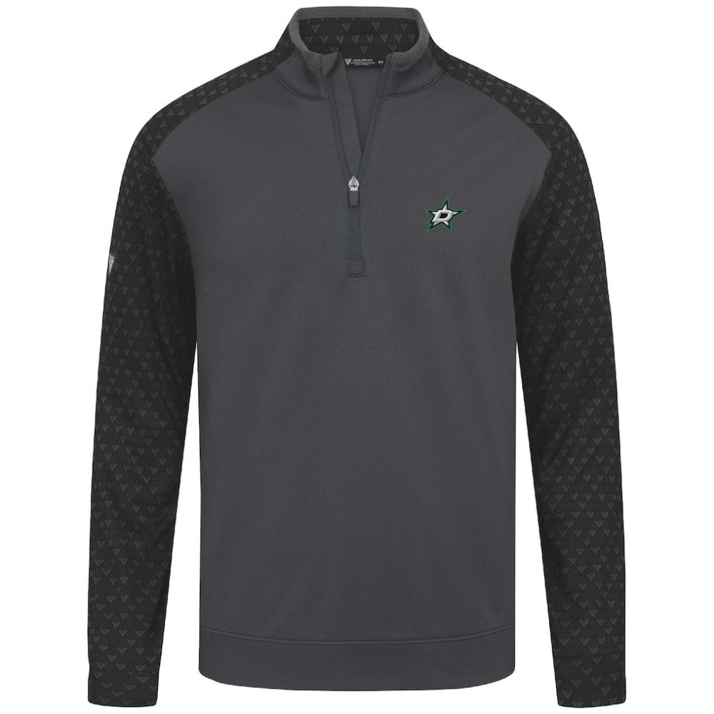 Dallas Stars Levelwear Aztec Insignia Core Quarter-Zip Pullover Top - Charcoal Pullover