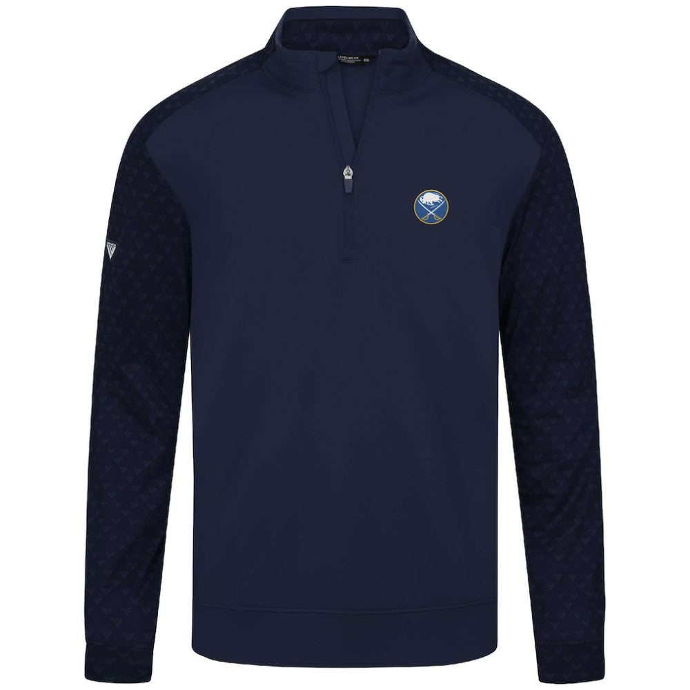 Buffalo Sabres Levelwear Aztec Insignia Core Quarter-Zip Pullover Top - Navy Pullover