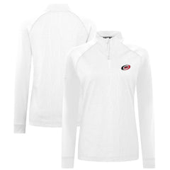 Carolina Hurricanes Levelwear Women's Amethyst Insignia Core Quarter-Zip Jacket - White Jackets