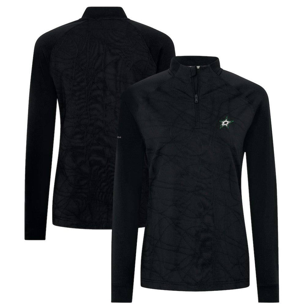 Dallas Stars Levelwear Women's Amethyst Insignia Core Quarter-Zip Jacket - Black Jackets