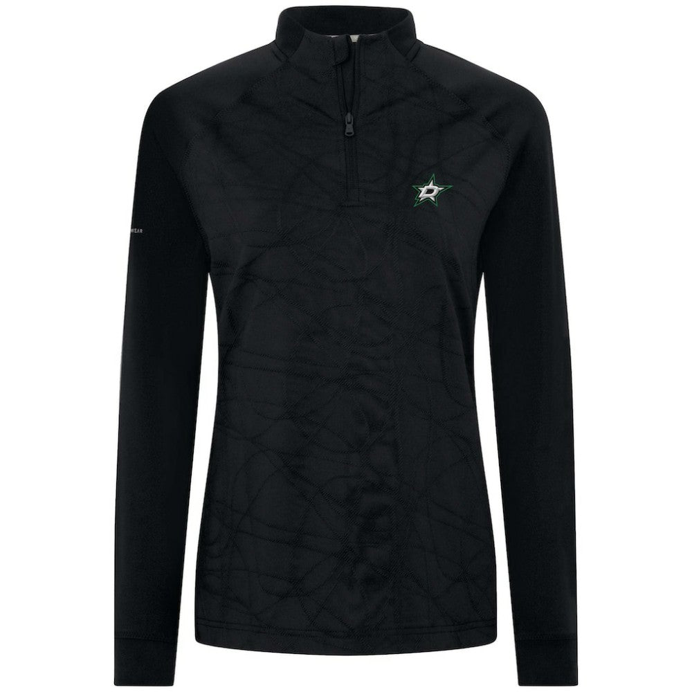 Dallas Stars Levelwear Women's Amethyst Insignia Core Quarter-Zip Jacket - Black Jackets