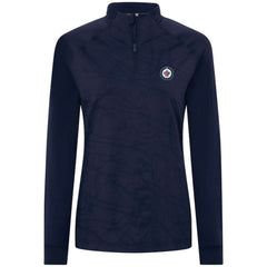 Winnipeg Jets Levelwear Women's Amethyst Insignia Core Quarter-Zip Jacket - Navy Jackets