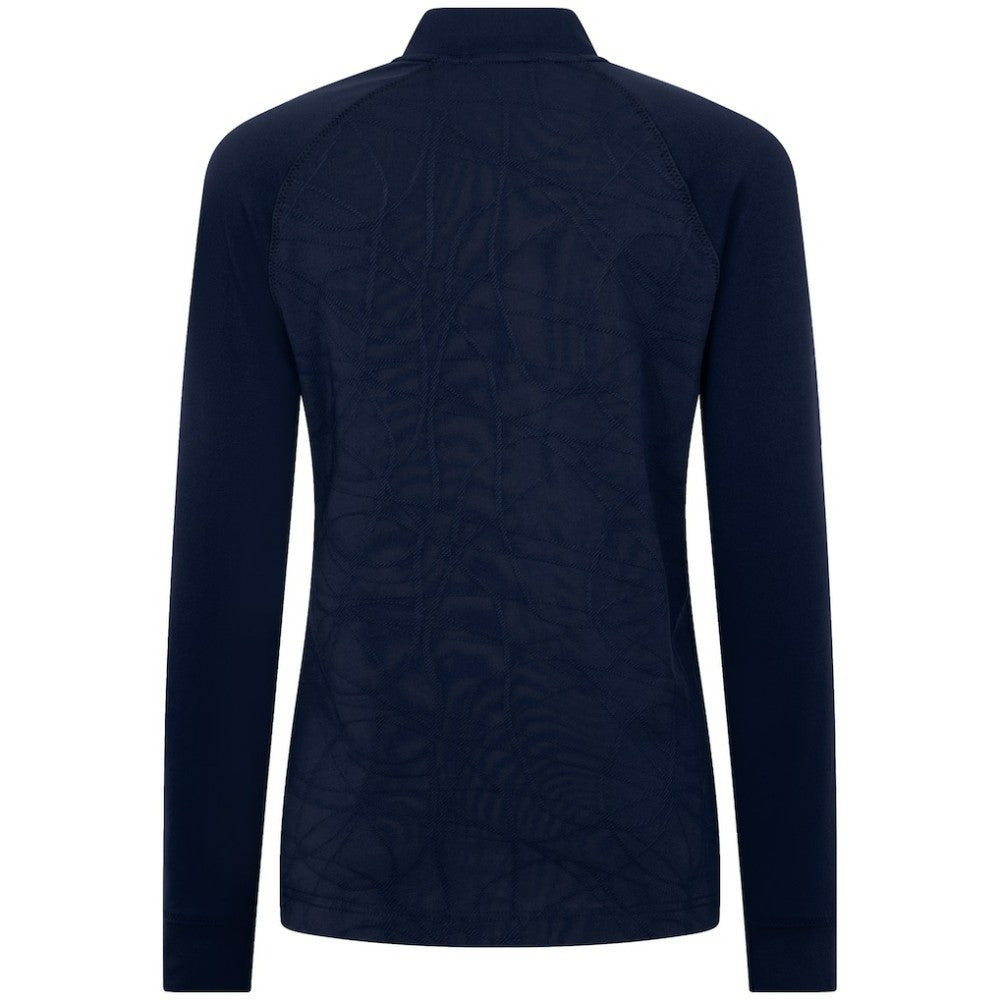 Winnipeg Jets Levelwear Women's Amethyst Insignia Core Quarter-Zip Jacket - Navy Jackets