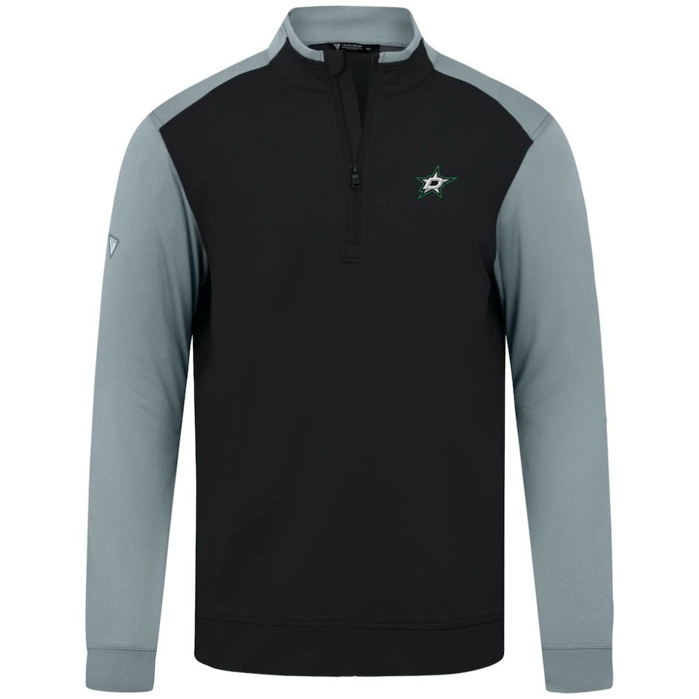 Dallas Stars Levelwear Bayou Insignia Core Quarter-Zip Pullover Top - Black Pullover
