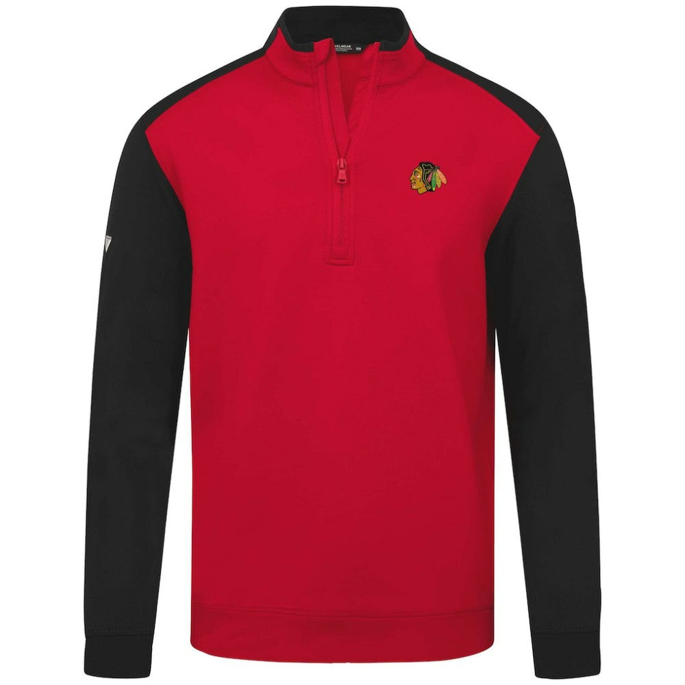 Chicago Blackhawks Levelwear Bayou Insignia Core Quarter-Zip Pullover Top - Red Pullover