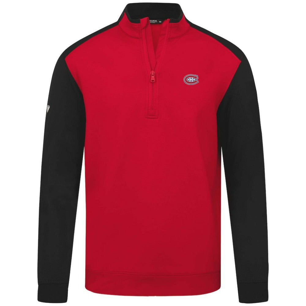 Montreal Canadiens Levelwear Bayou Insignia Core Quarter-Zip Pullover Top - Red Pullover