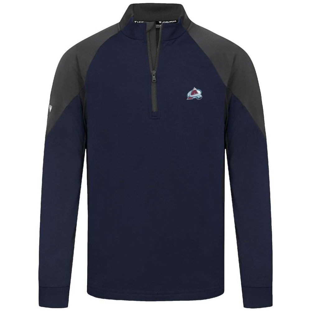 Colorado Avalanche Levelwear Cadet Insignia Core Quarter-Zip Pullover Top - Navy Pullover